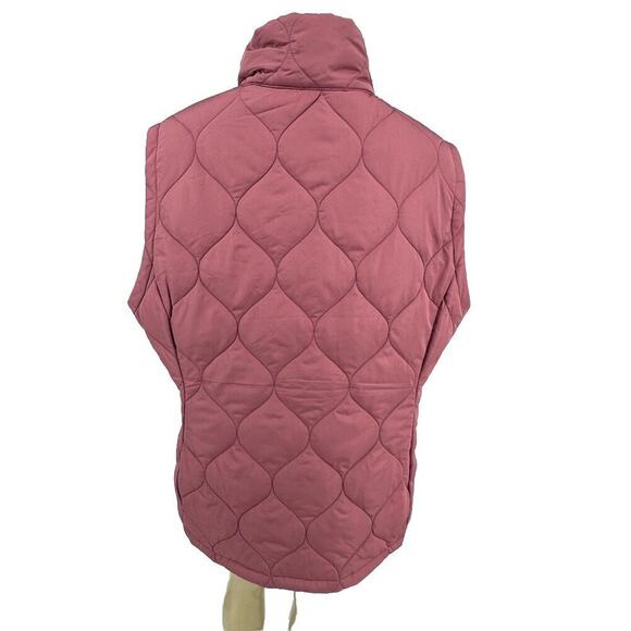 NEW FREE COUNTRY XL Women Outdoor In Pink Clay Quilted Vest Zip Pockets CLT - Picture 4 of 9
